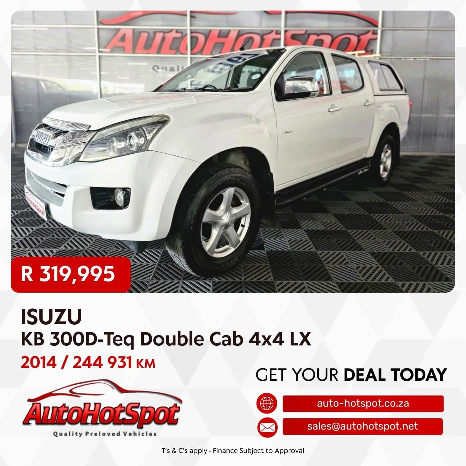 2014 Isuzu KB 300D-Teq Double Cab 4x4 LX