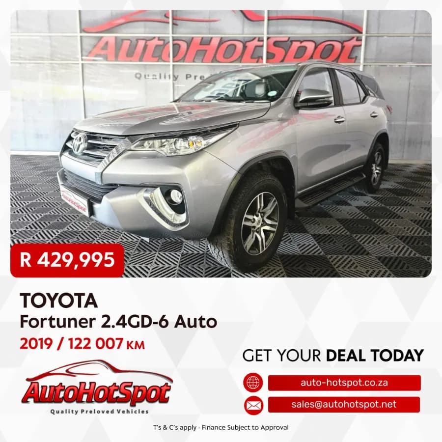 2019 Toyota Fortuner 2.4GD-6 Auto