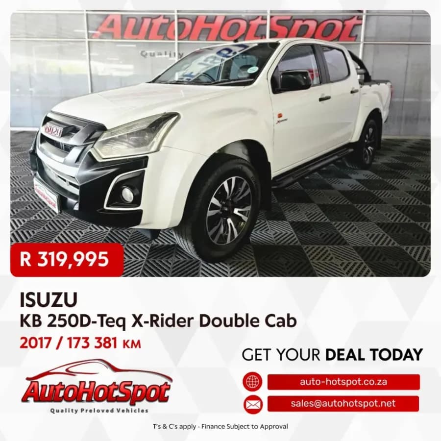 2017 Isuzu KB 250D-Teq Double Cab X-Rider