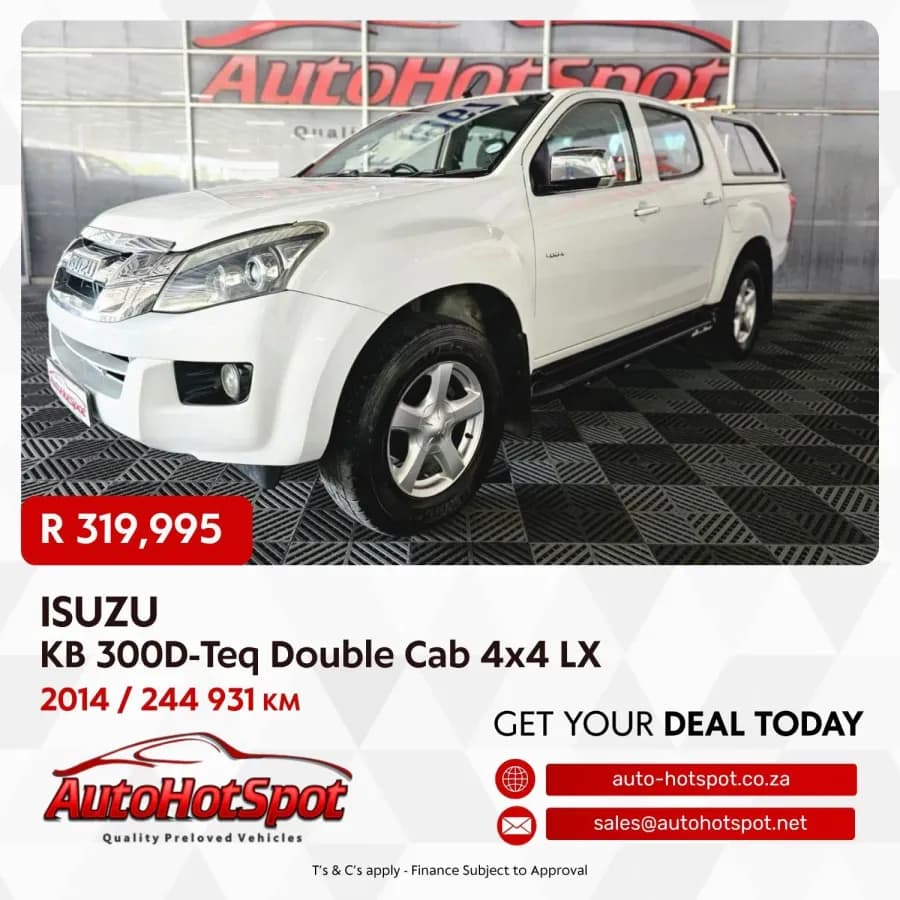 2014 Isuzu KB 300D-Teq Double Cab 4x4 LX