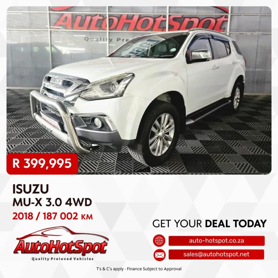 2018 Isuzu mu-X 3.0