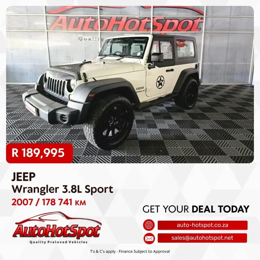 2007 Jeep Wrangler 3.8L Sport