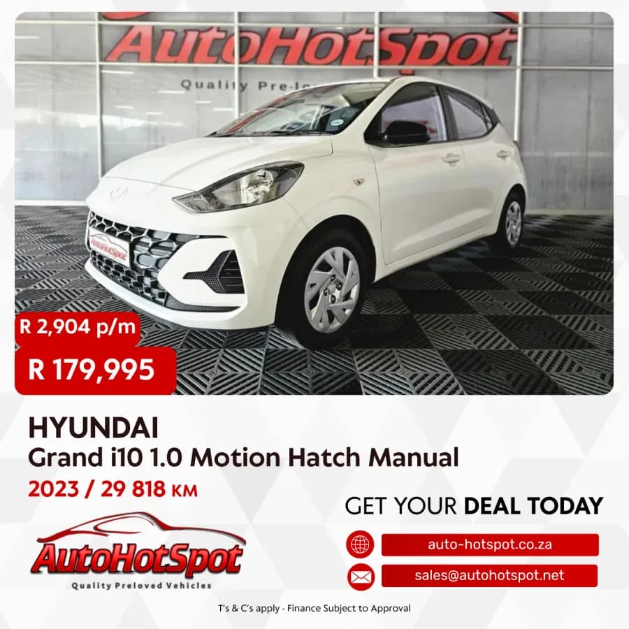 2023 Hyundai Grand i10 1.0 Motion Hatch Manual